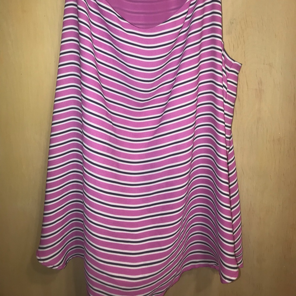 Pink striped tank